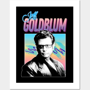 Jeff Goldblum Retro 80s Styled Aesthetic Design Posters and Art